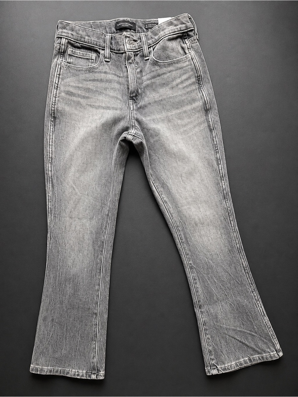 Banana Republic High-Rise Crop Boot Jeans Gray Wash Size 25P